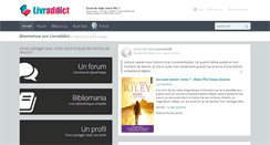 Desktop Screenshot of livraddict.com