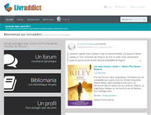 Tablet Screenshot of livraddict.com